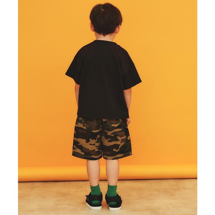 【110－160】デニム＆カモフラ柄ハーフパンツ/洗濯機OK | THE SHOP TK | 詳細画像4 