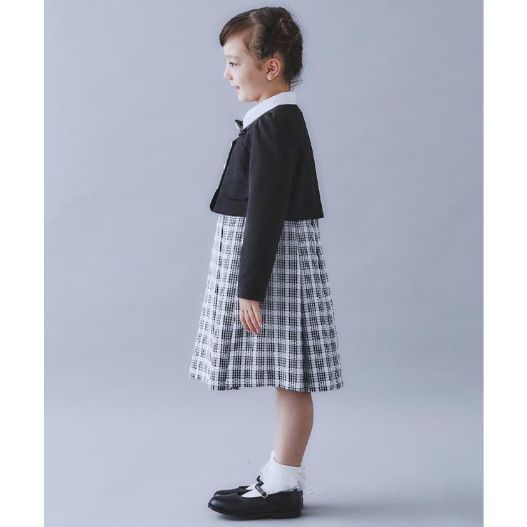 【120-130/3点セット】ジャケット＆チェックワンピース/入園・卒園・入学 | THE SHOP TK | 詳細画像3 