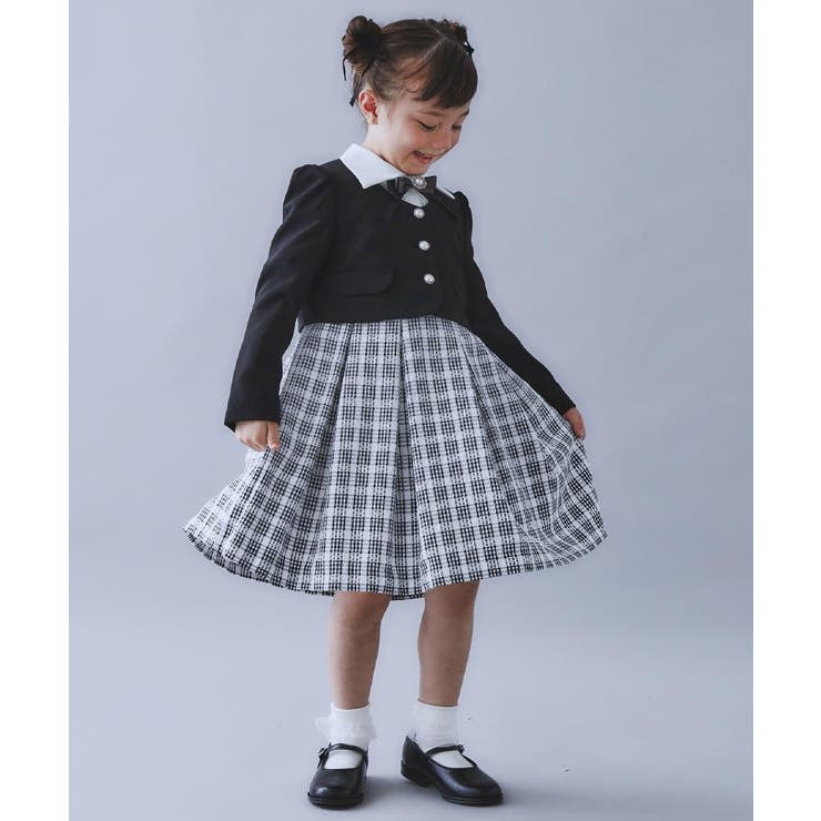 【120-130/3点セット】ジャケット＆チェックワンピース/入園・卒園・入学 | THE SHOP TK | 詳細画像2 