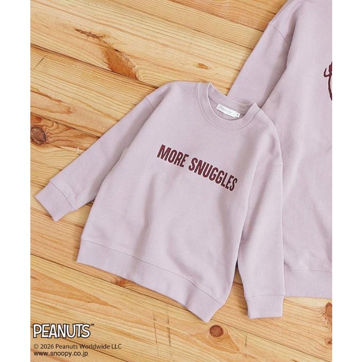 ピンク(071) | 【110－160】PEANUTS ／ ピーナッツ スヌーピーミニ裏毛スウェット | THE SHOP TK