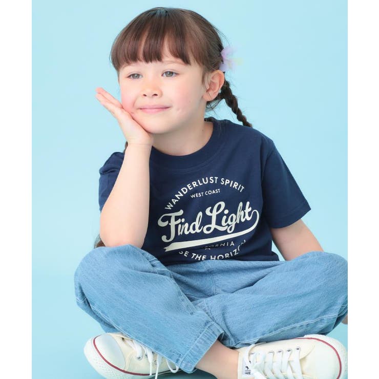 ネイビー(194) | 天竺アソート アメカジプリント 半袖Tシャツ ロゴ・キャット・ハンバーガー | THE SHOP TK