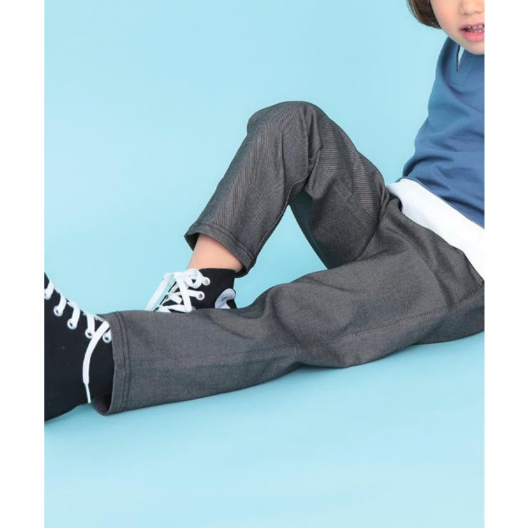 ブラック(419) | 【110-160】ノビールストレートパンツ | THE SHOP TK