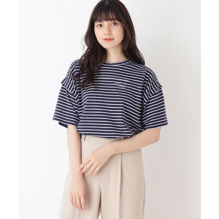 S L ボーダーデザインスリーブtシャツ 品番 Wrdw Cutie Blonde キューティーブロンド のレディースファッション通販 Shoplist ショップリスト