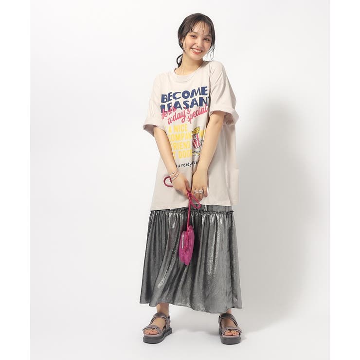 ゆるっとが今年らしい プリントBIG Tシャツ | Cutie Blonde | 詳細画像7 