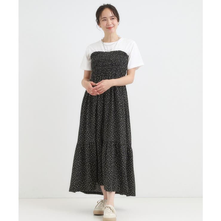 【2WAY】肩紐が取り外しできる シャーリングワンピース | Cutie Blonde | 詳細画像11 