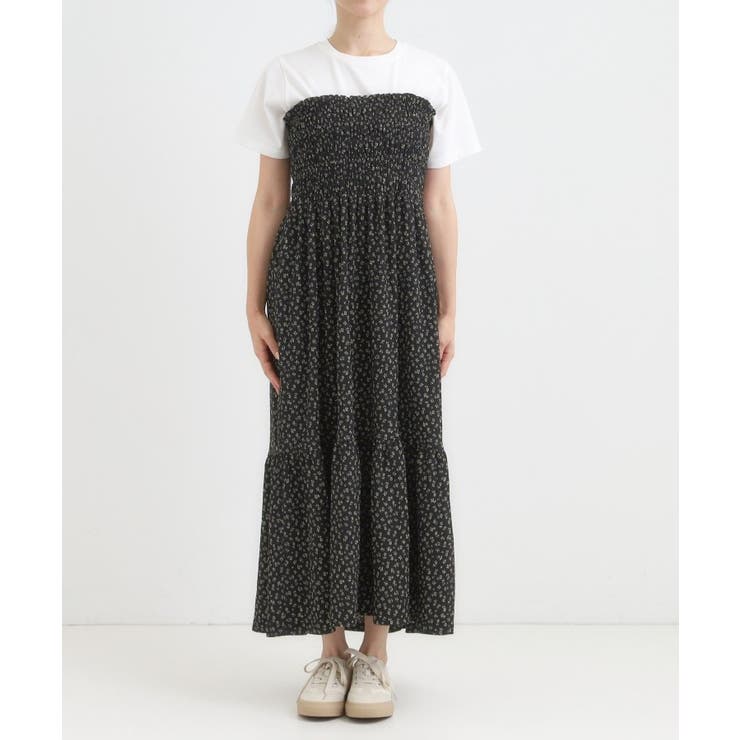 【2WAY】肩紐が取り外しできる シャーリングワンピース | Cutie Blonde | 詳細画像25 