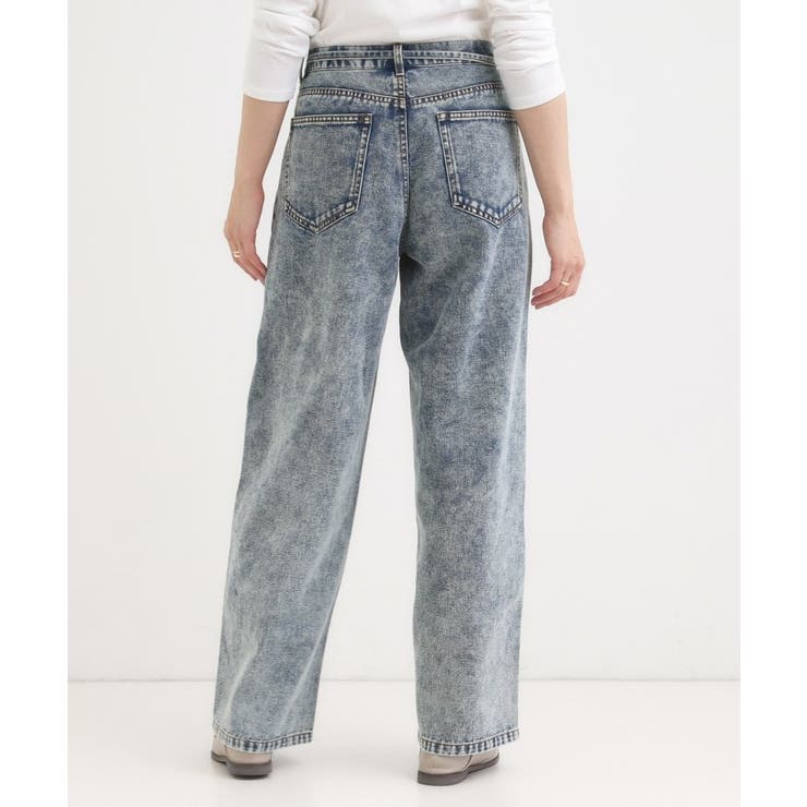 【S-LL】こなれ見え リボン付き アソートデニムワイドパンツ | Cutie Blonde | 詳細画像6 