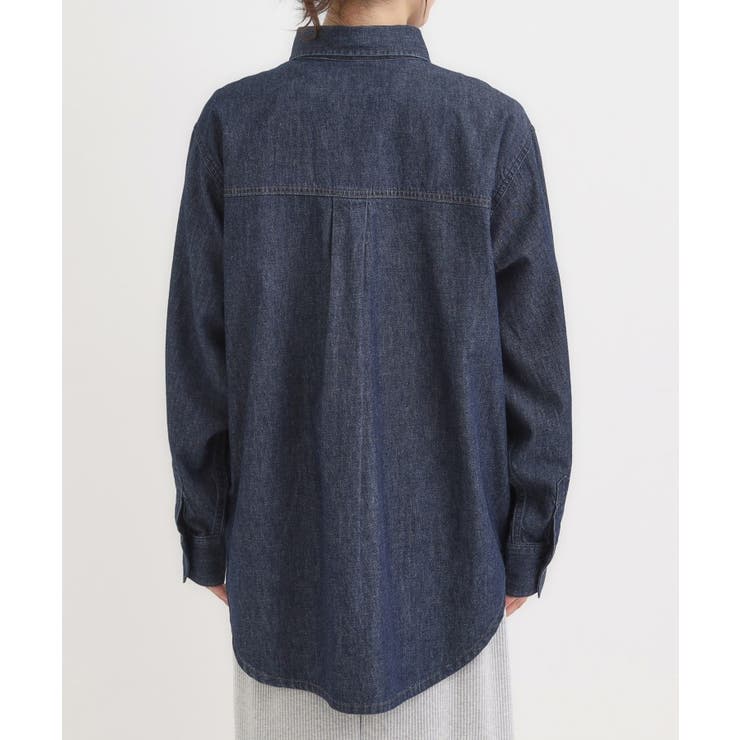 【S-LL】こなれ感をプラスする BIGポケットデニムシャツ | Cutie Blonde | 詳細画像15 