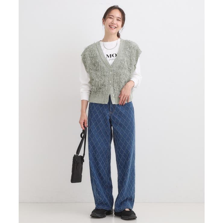 【前後2WAY】着るだけで着映える ループヤーンベスト | Cutie Blonde | 詳細画像5 