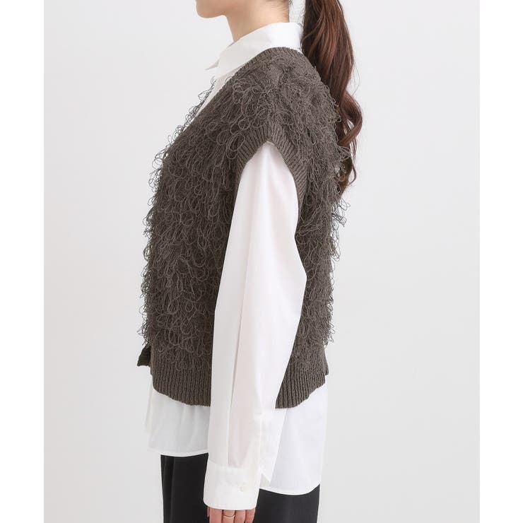 【前後2WAY】着るだけで着映える ループヤーンベスト | Cutie Blonde | 詳細画像23 