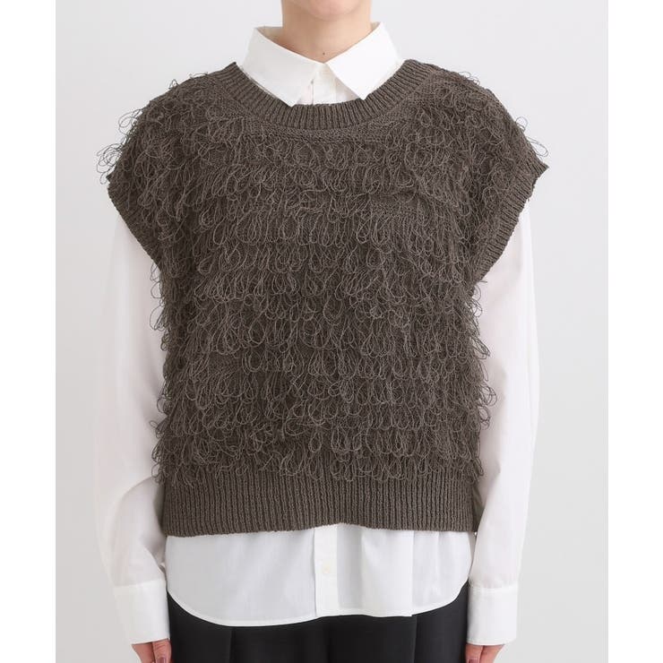 【前後2WAY】着るだけで着映える ループヤーンベスト | Cutie Blonde | 詳細画像28 