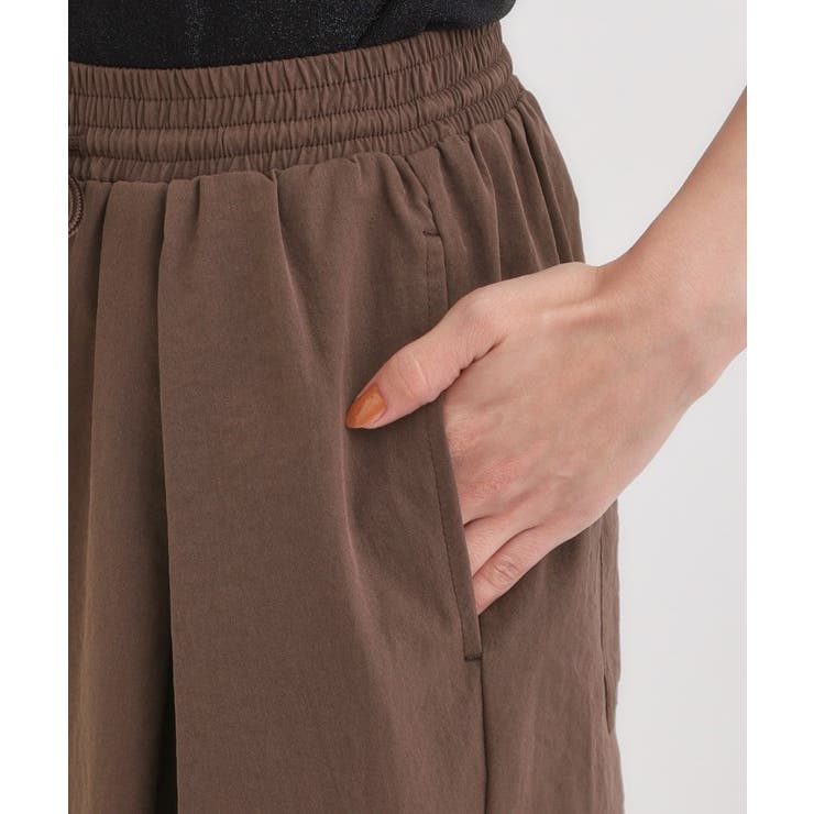 【2WAY/S-LL】シルエット変化を楽しめる ドロスト ワイドカーブパンツ | Cutie Blonde | 詳細画像20 