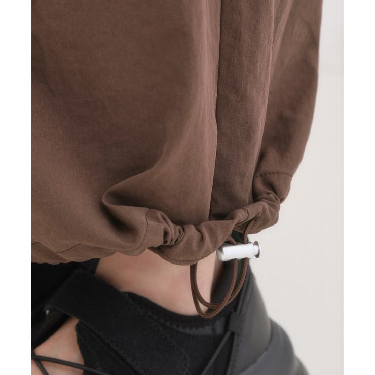 【2WAY/S-LL】シルエット変化を楽しめる ドロスト ワイドカーブパンツ | Cutie Blonde | 詳細画像25 