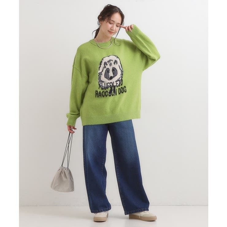 【旭山動物園応援商品】ゆるアニマル ふわふわジャカードニット | Cutie Blonde | 詳細画像19 