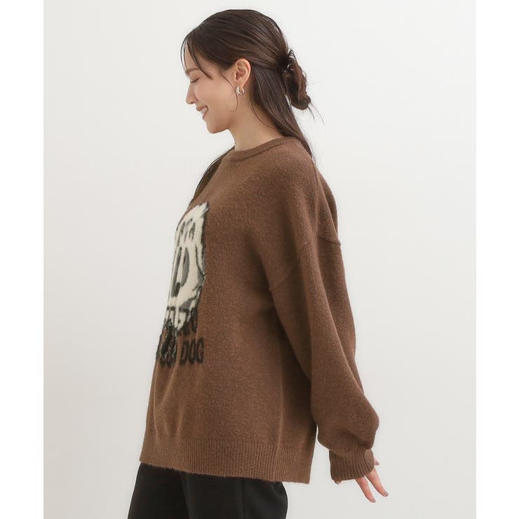 【旭山動物園応援商品】ゆるアニマル ふわふわジャカードニット | Cutie Blonde | 詳細画像22 