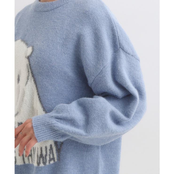 【旭山動物園応援商品】ゆるアニマル ふわふわジャカードニット | Cutie Blonde | 詳細画像29 