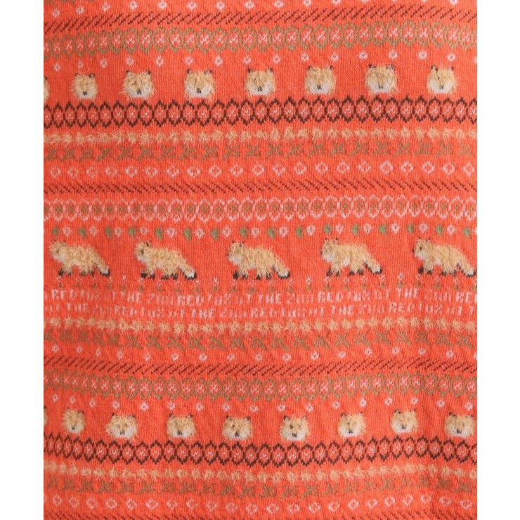 【旭山動物園応援商品】ノルディック柄 モールニット | Cutie Blonde | 詳細画像8 