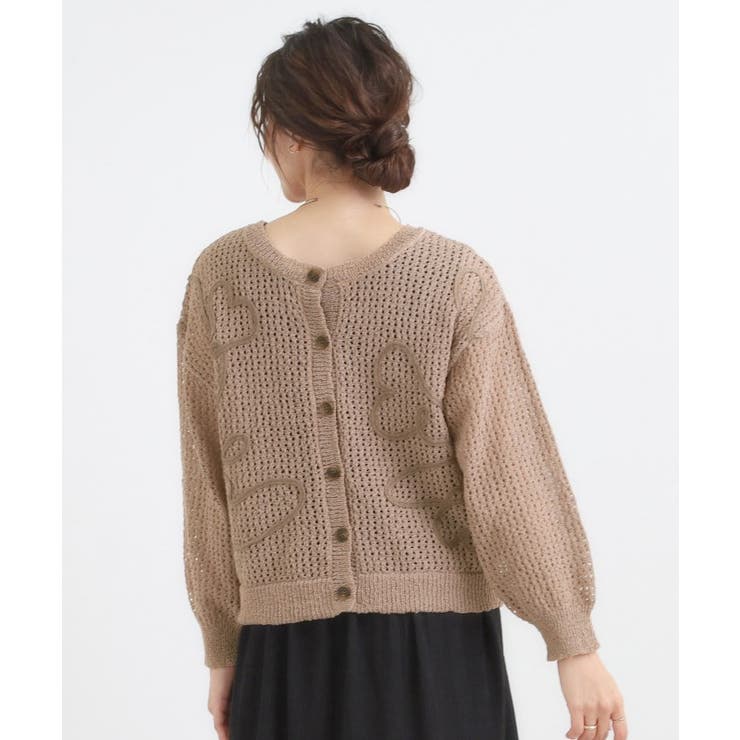 コード刺繍アソートメッシュカーディガン | Cutie Blonde | 詳細画像18 