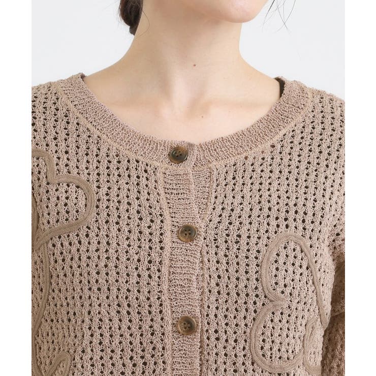 コード刺繍アソートメッシュカーディガン | Cutie Blonde | 詳細画像46 