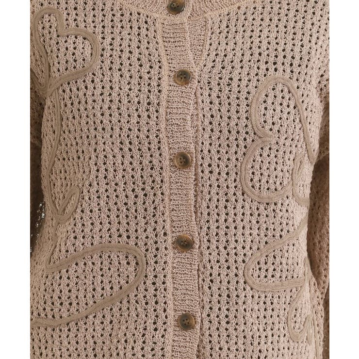 コード刺繍アソートメッシュカーディガン | Cutie Blonde | 詳細画像49 