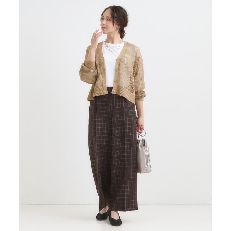 【2点セット】ラメメッシュニットカーディガン＋ロンTセット | Cutie Blonde | 詳細画像7 