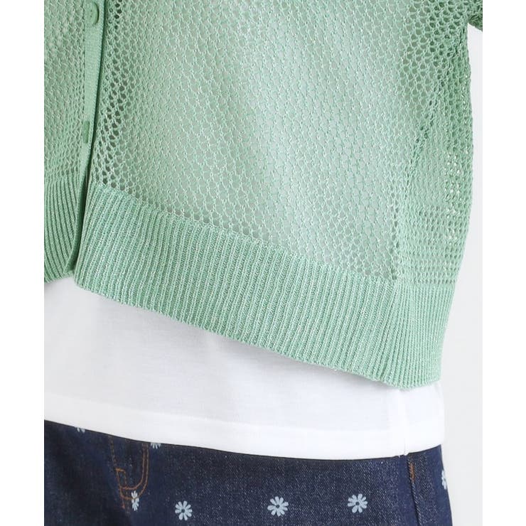 【2点セット】ラメメッシュニットカーディガン＋ロンTセット | Cutie Blonde | 詳細画像22 