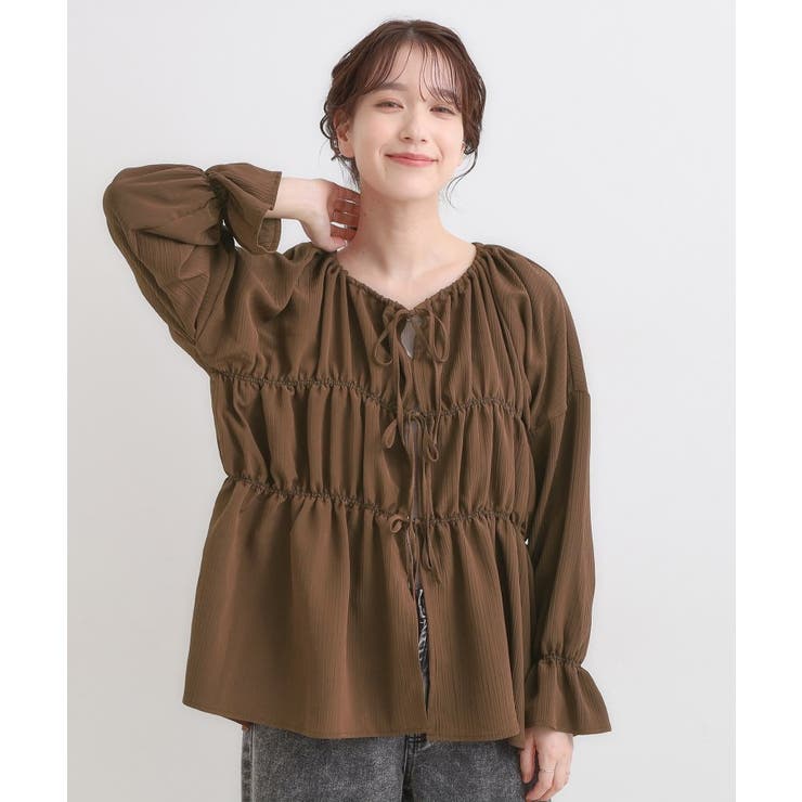 シャーリングデザインブラウス | Cutie Blonde | 詳細画像5 