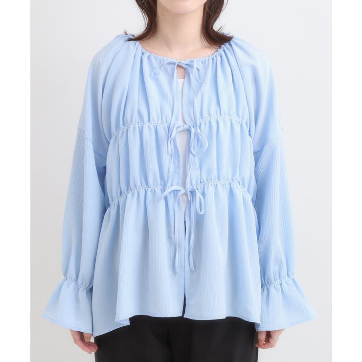 シャーリングデザインブラウス | Cutie Blonde | 詳細画像13 