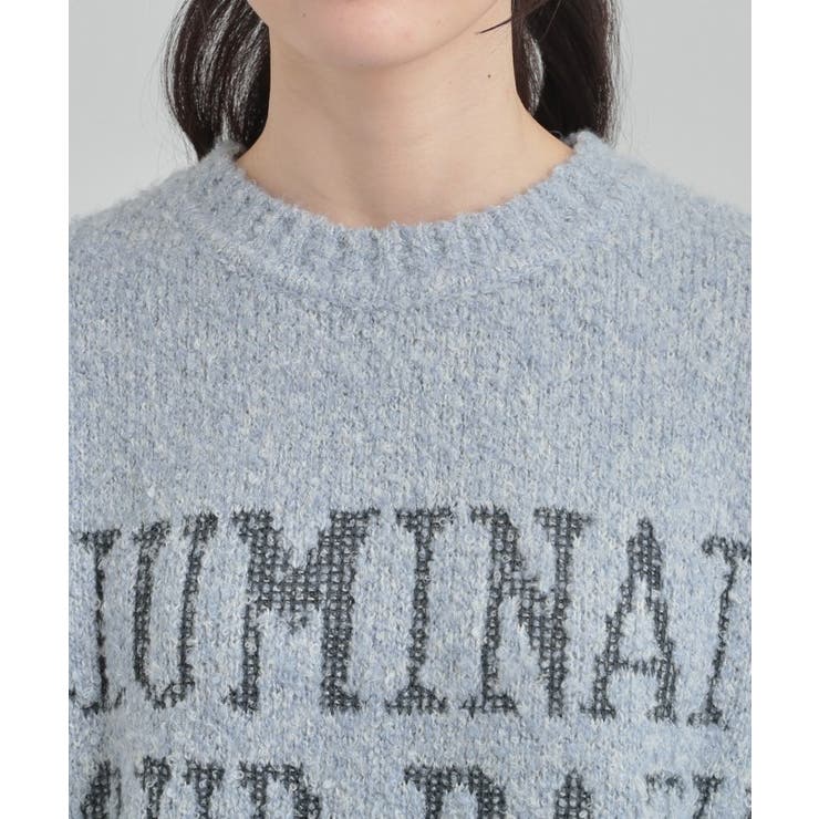 周りと差を付けられる お袖デニム切替 ブークレロゴニット | Cutie Blonde | 詳細画像12 