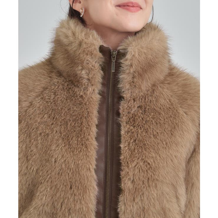 フェイクファーブルゾン[品番：WRDW0226192]｜Cutie Blonde