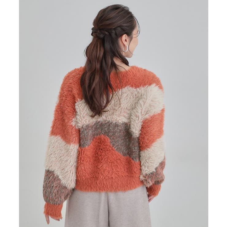 【選べる4柄】ふわふわ ロングフェザーニット | Cutie Blonde | 詳細画像26 