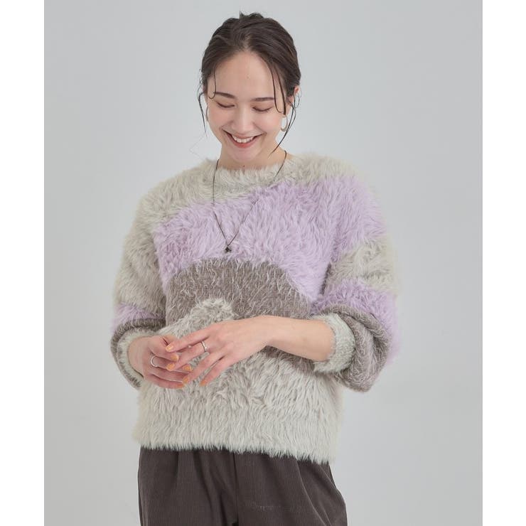 【選べる4柄】ふわふわ ロングフェザーニット | Cutie Blonde | 詳細画像29 