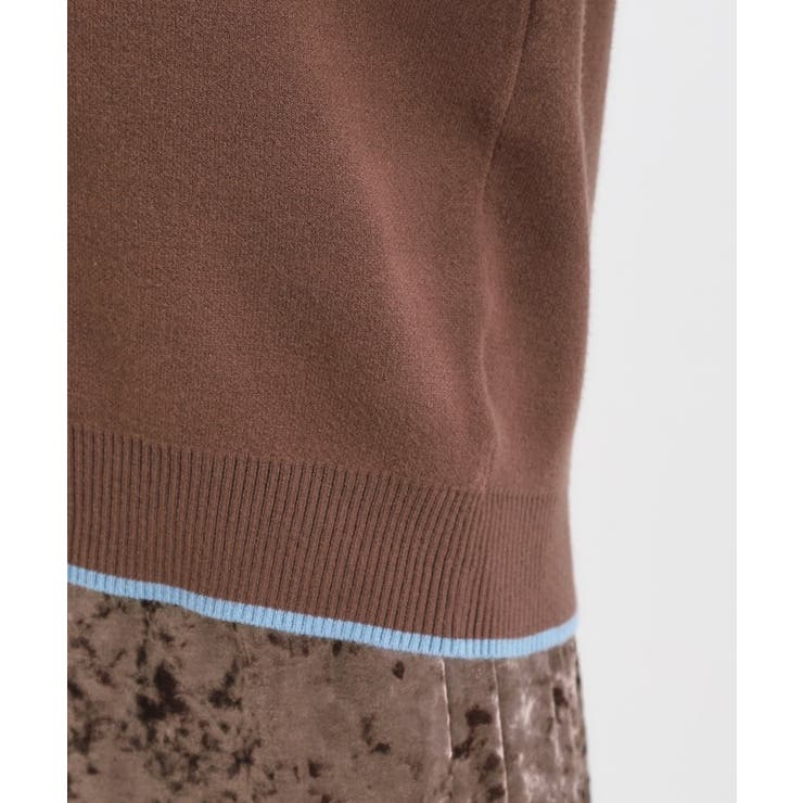 【S-LL】配色がポイントの2枚襟ポロニット | Cutie Blonde | 詳細画像18 