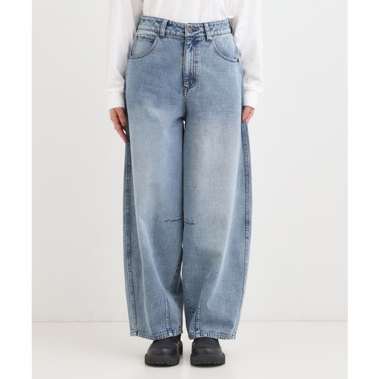 【S-LL】立体カーブデニムパンツ | Cutie Blonde | 詳細画像13 