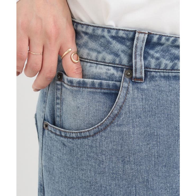 【S-LL】立体カーブデニムパンツ | Cutie Blonde | 詳細画像18 