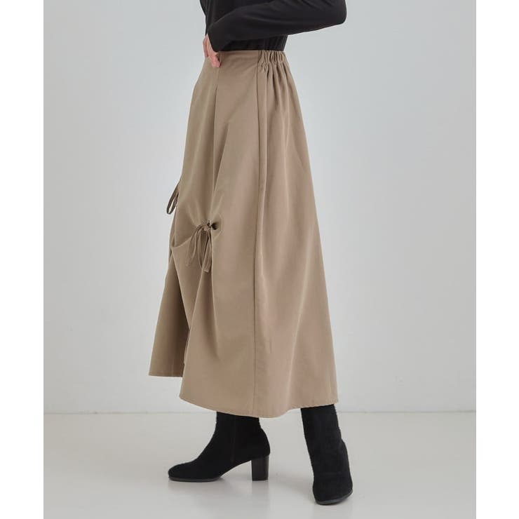 リボンタック ピーチ起毛 フレアスカート | Cutie Blonde | 詳細画像10 