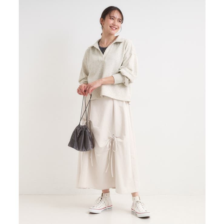 【なめらかタッチ/洗濯機可】スキッパーポロスウェット | Cutie Blonde | 詳細画像3 