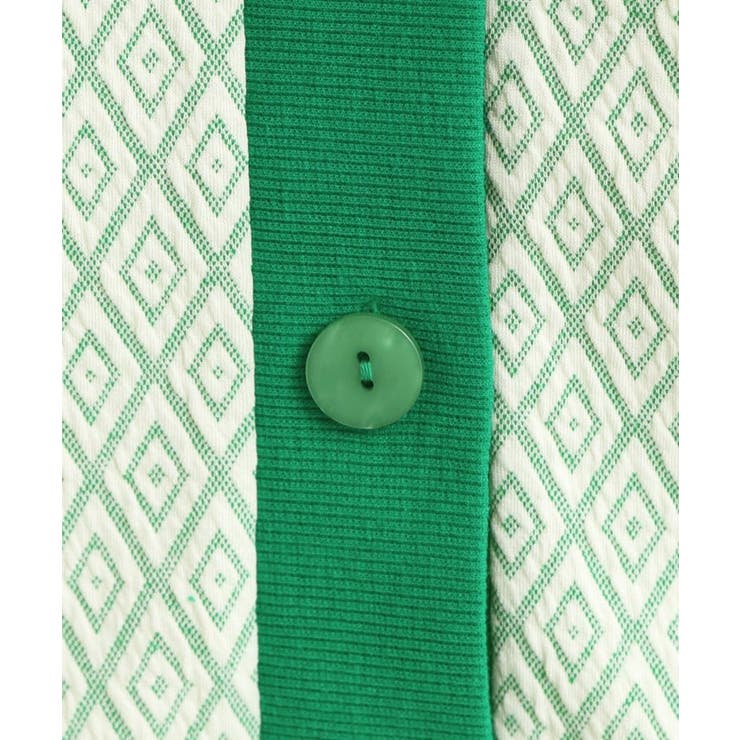 【前後2WAY】柄と配色で差がつく ふくれジャカードカーディガン | Cutie Blonde | 詳細画像14 