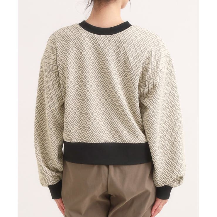 【前後2WAY】柄と配色で差がつく ふくれジャカードカーディガン | Cutie Blonde | 詳細画像24 