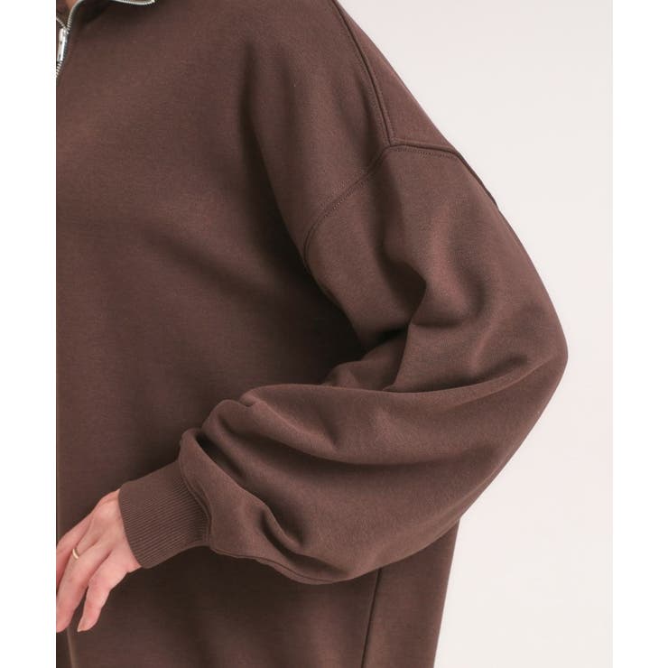 8色の選べる楽しさ ハーフジップ オーバーサイズスウェット | Cutie Blonde | 詳細画像37 