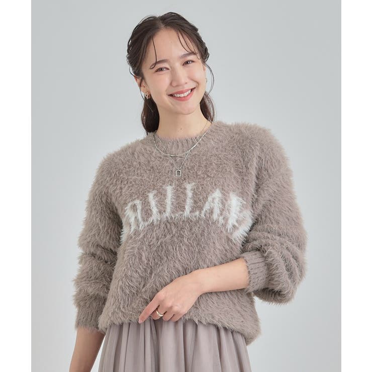 ふんわり柔らか ロゴフェザーニット | Cutie Blonde | 詳細画像13 