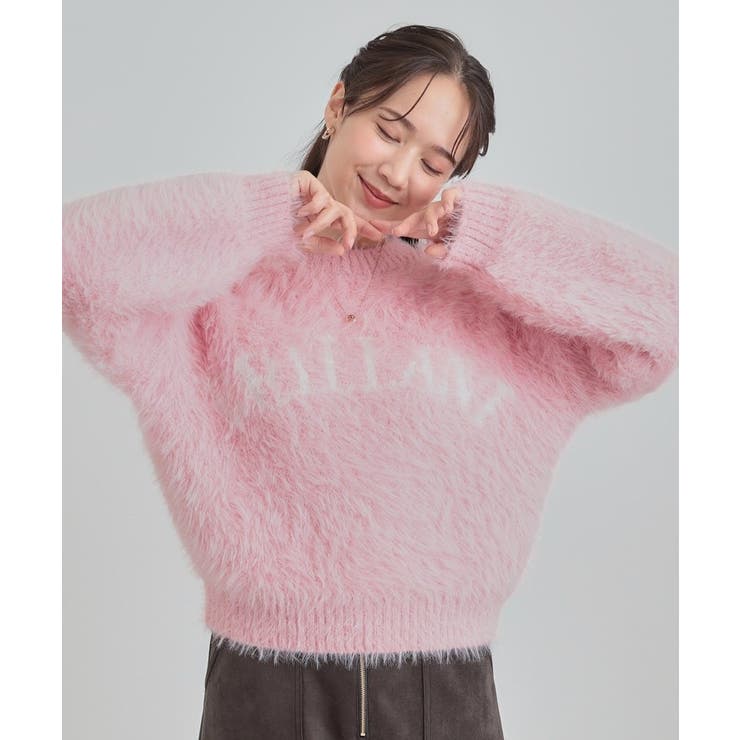 ふんわり柔らか ロゴフェザーニット | Cutie Blonde | 詳細画像17 