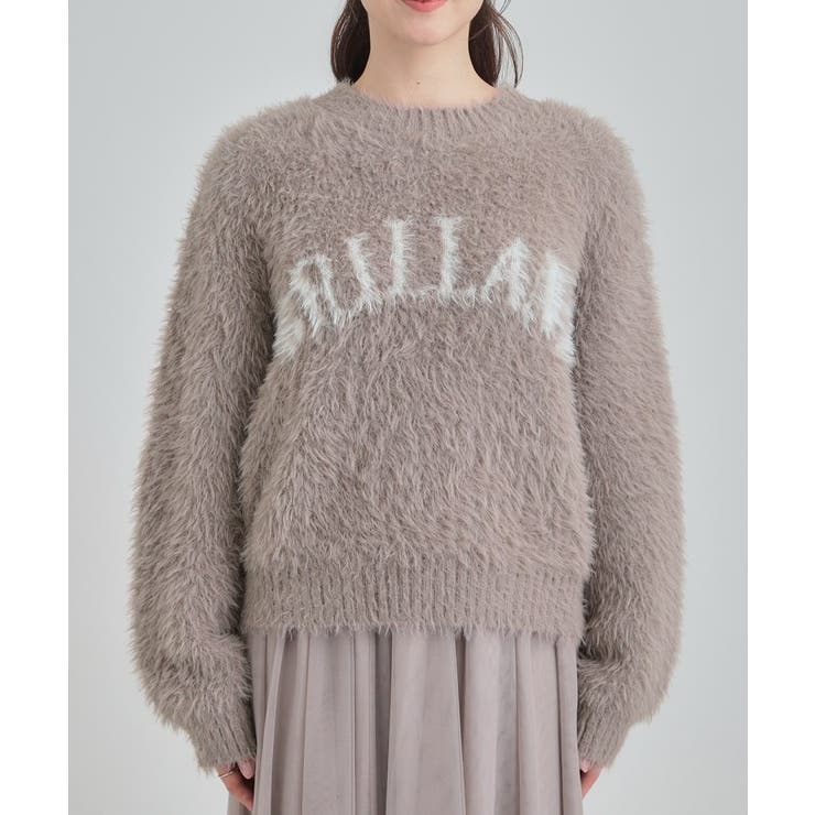 ふんわり柔らか ロゴフェザーニット | Cutie Blonde | 詳細画像21 