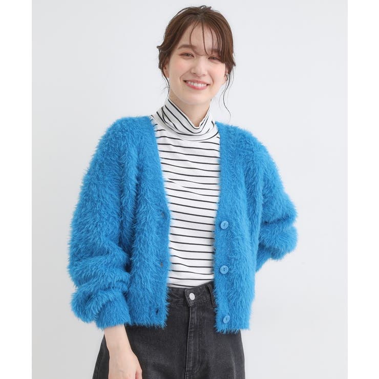 フェザーVネックカーディガン | Cutie Blonde | 詳細画像17 