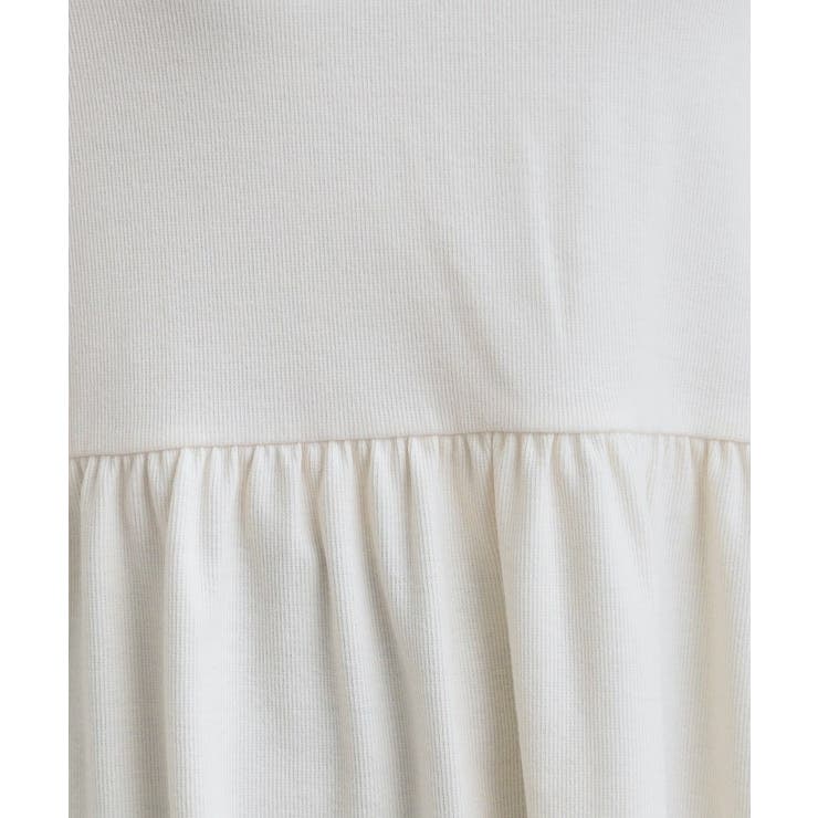 【洗濯機可/S-LL】品よく重ねる ペプラムリブトップス | Cutie Blonde | 詳細画像4 