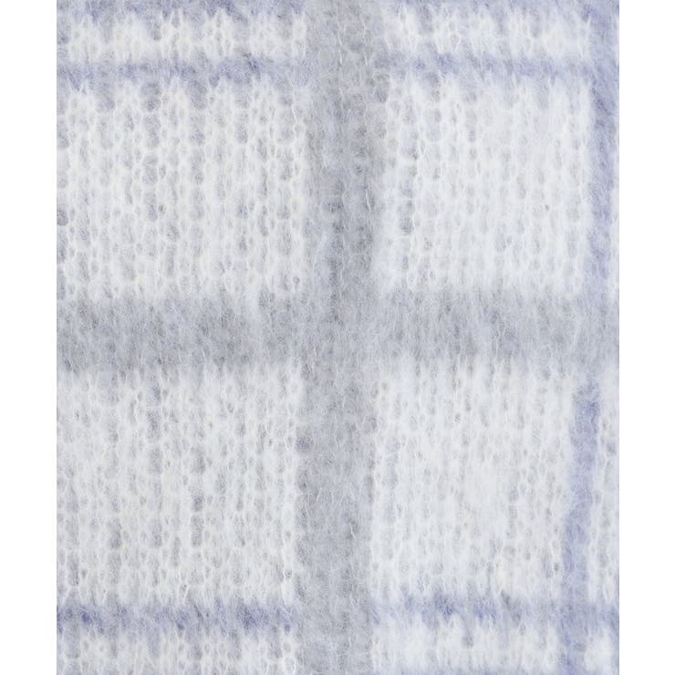 【S-LL】女性らしさ漂う ふわふわチェック柄ニット | Cutie Blonde | 詳細画像4 