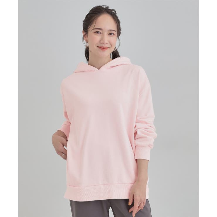 【洗濯機可】ポケット付きが嬉しい ケミカル加工フーディ― | Cutie Blonde | 詳細画像5 