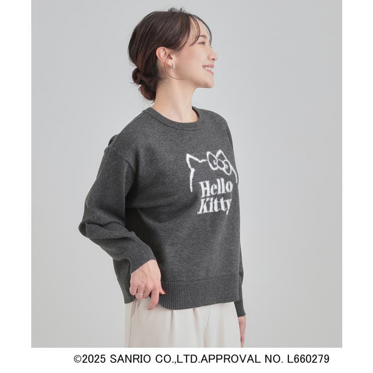 【HELLO KITTY コラボ】もちもちスウェットライクニット | Cutie Blonde | 詳細画像10 