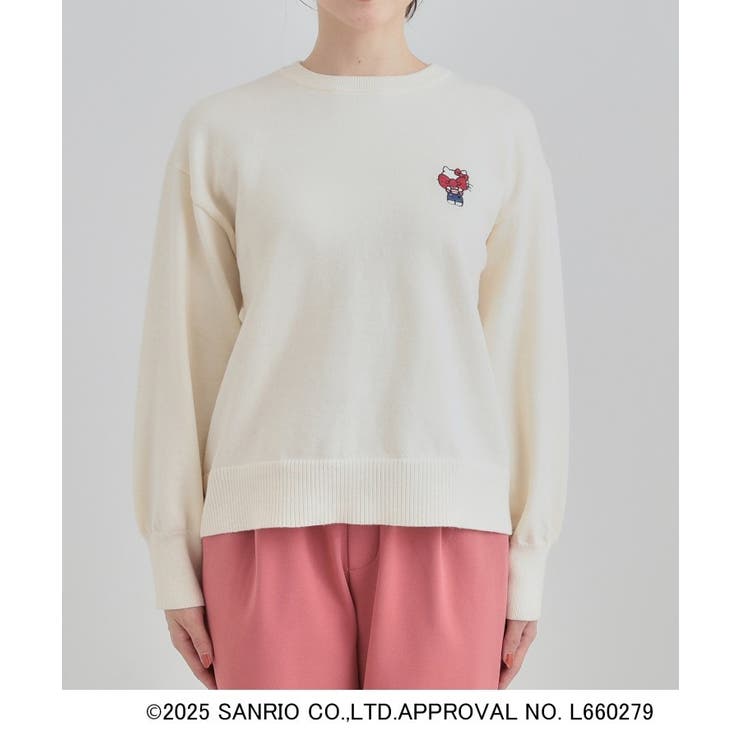 【HELLO KITTY コラボ】もちもちスウェットライクニット | Cutie Blonde | 詳細画像25 