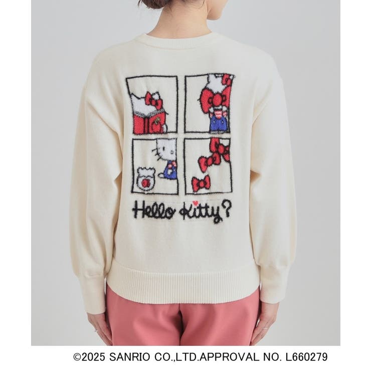 【HELLO KITTY コラボ】もちもちスウェットライクニット | Cutie Blonde | 詳細画像27 